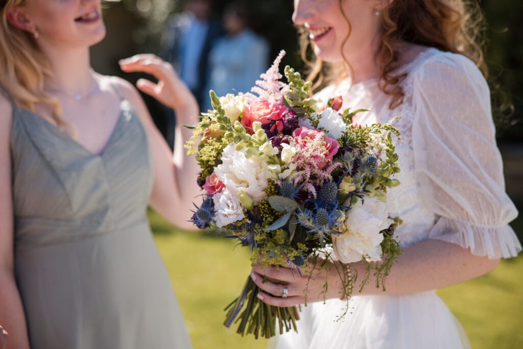 Brides Wedding Bouquet at Oxleaze Barn Wedding Venue