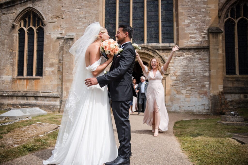 Bride and Groom just married