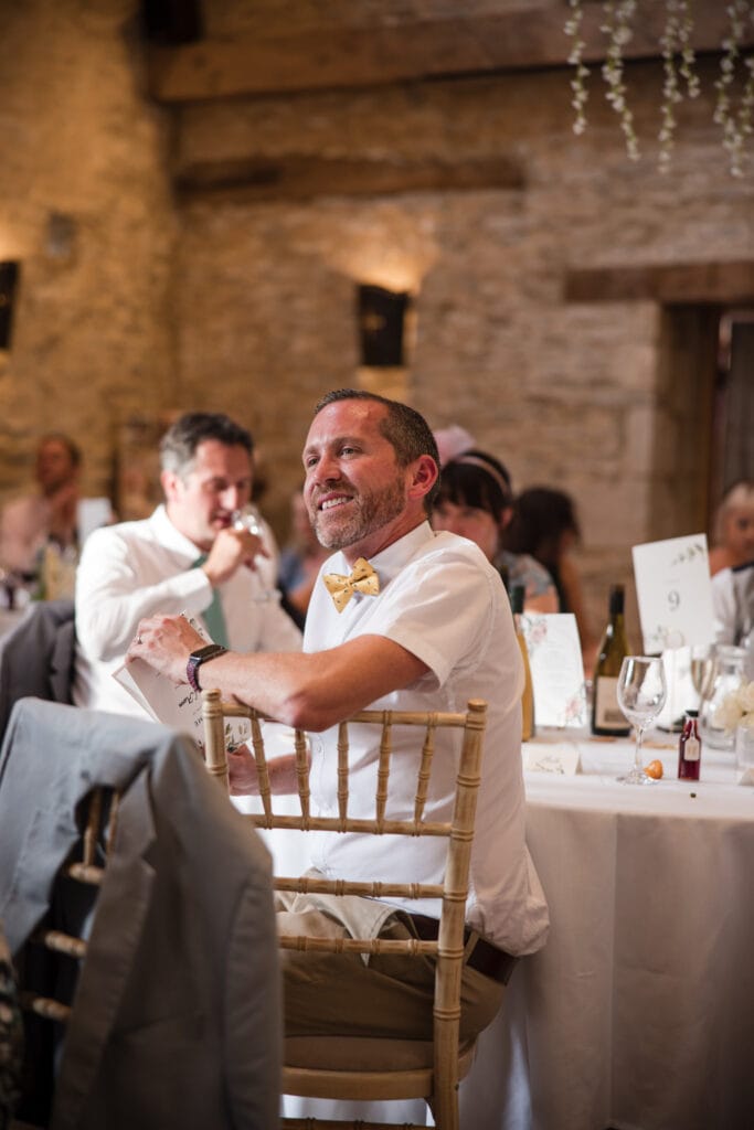Wedding Guest at Oxleaze Barn