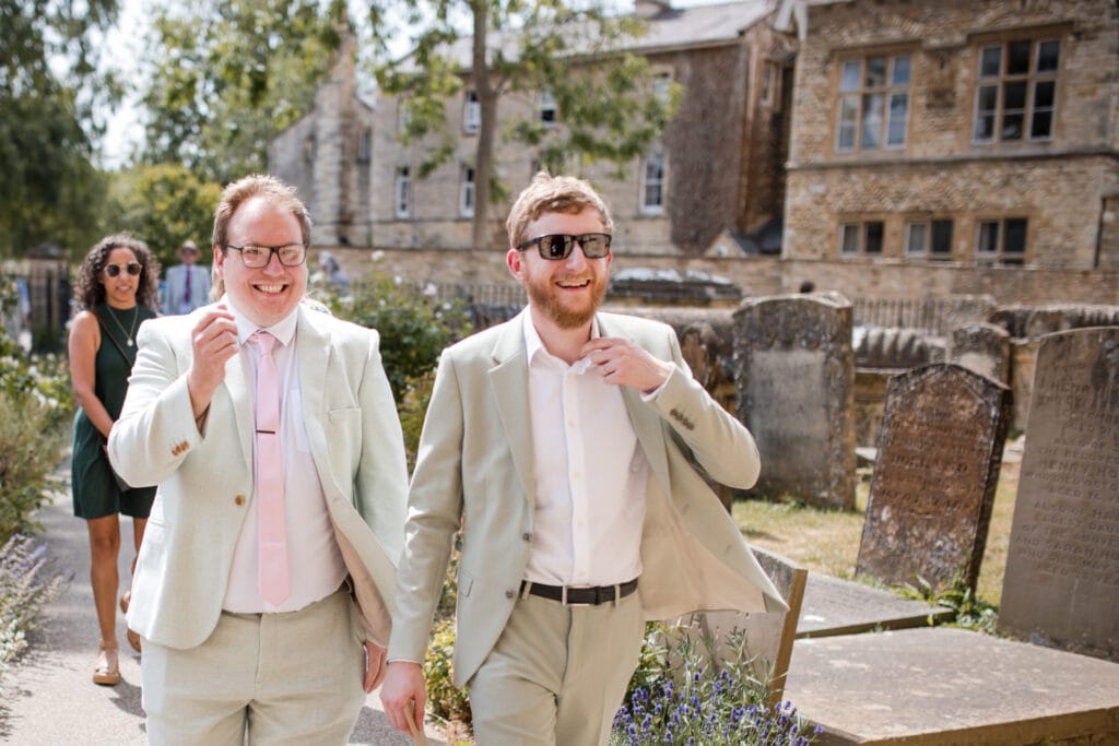 Guests arriving at the Church