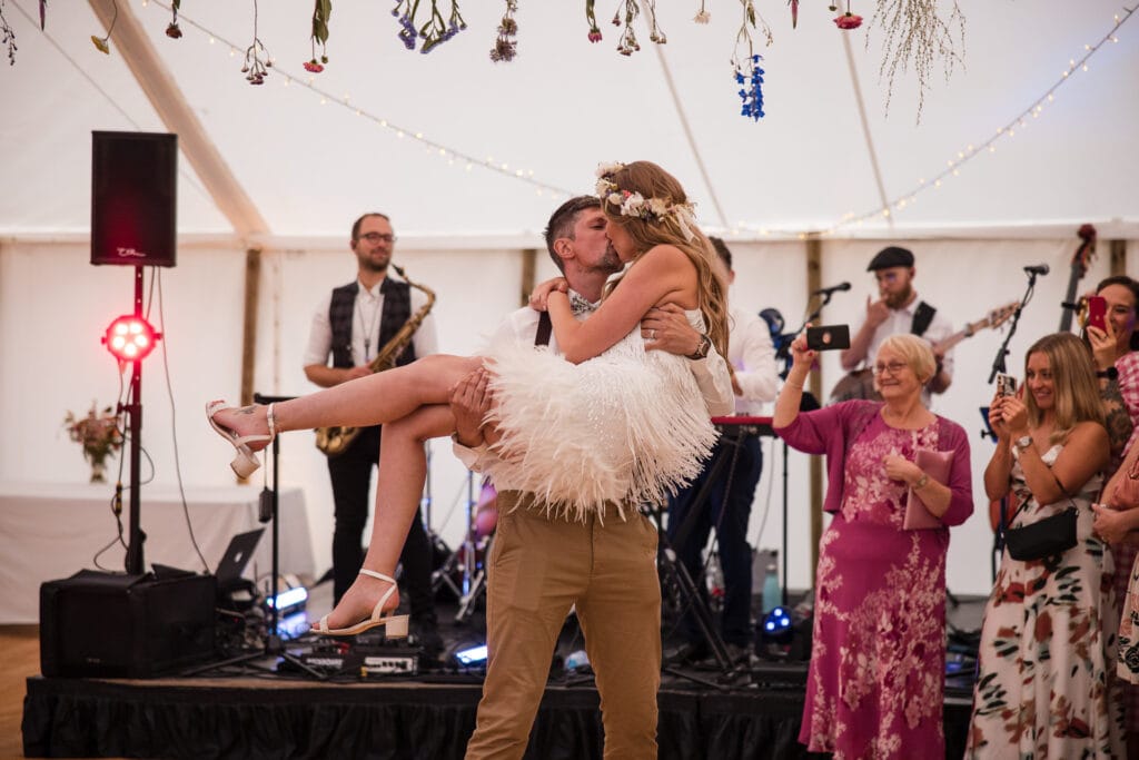 First dance at the Malmesbury Garden Wedding