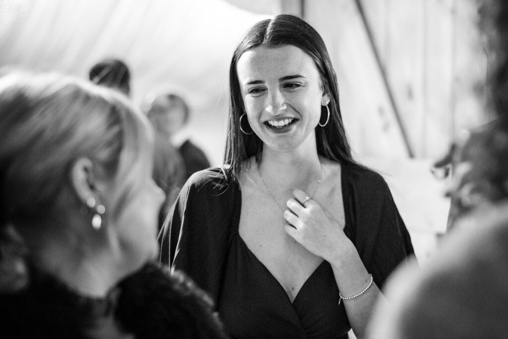 Guests having fun at Notley Tythe Barn