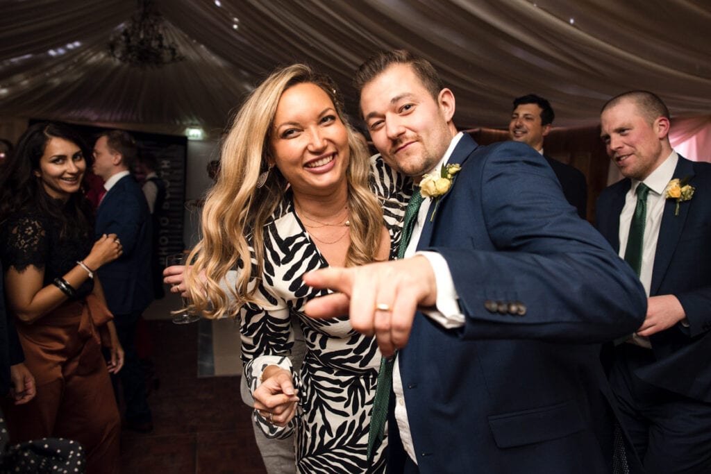 On the Dance floor at Notley Tythe Barn