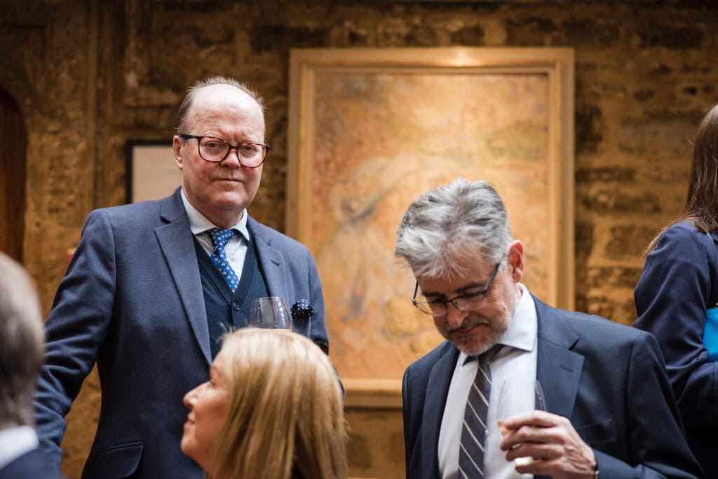Guest looking on at Le Manoir