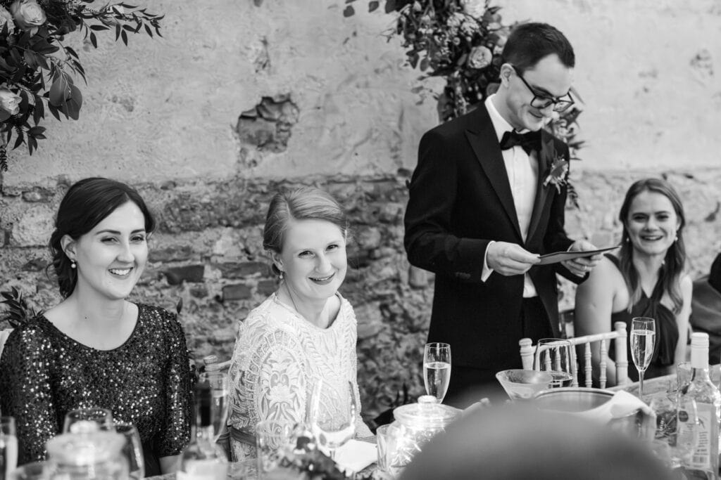 Groom speech at the Crown and Thistle.