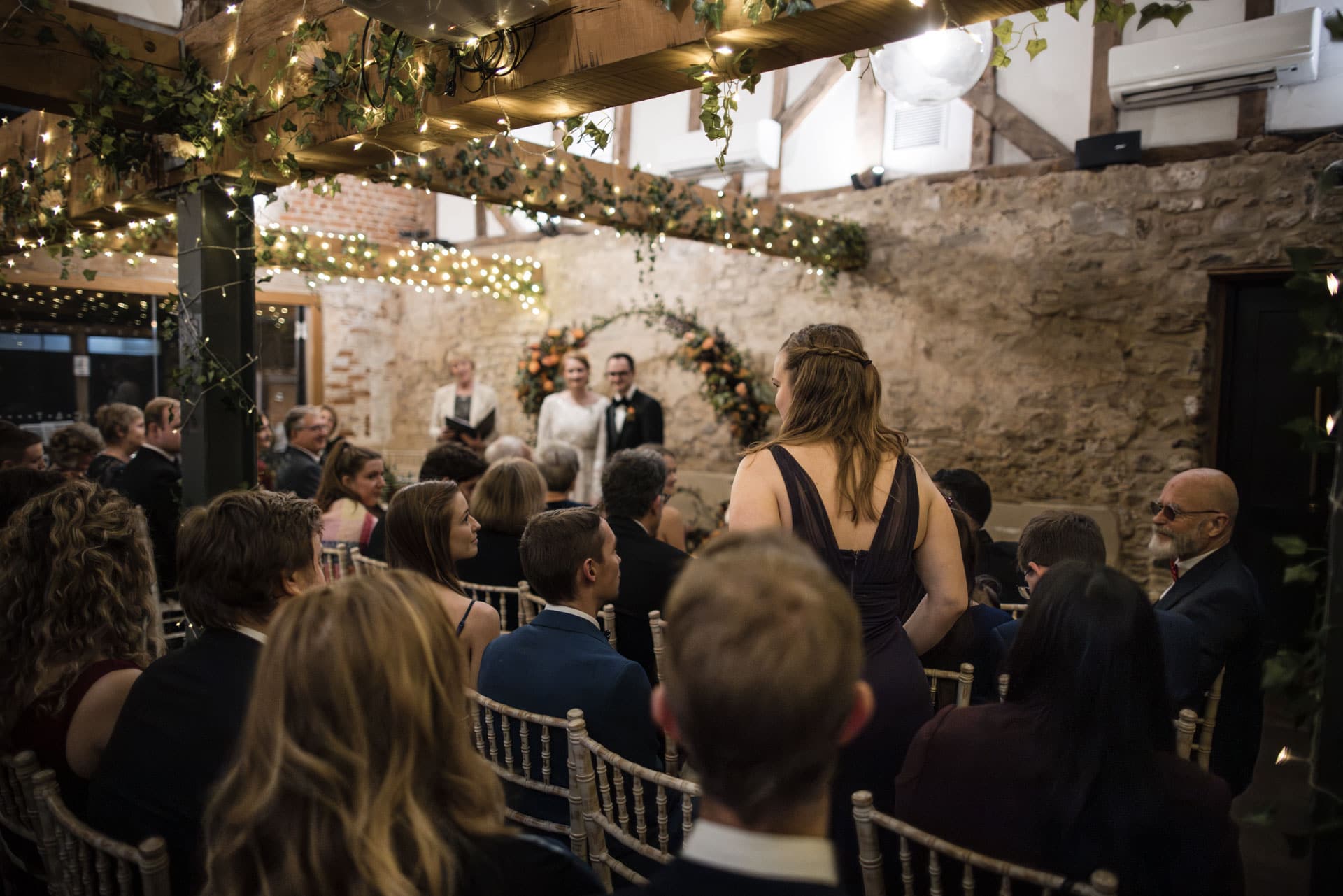 Wedding speeches at the Crown and Thistle.
