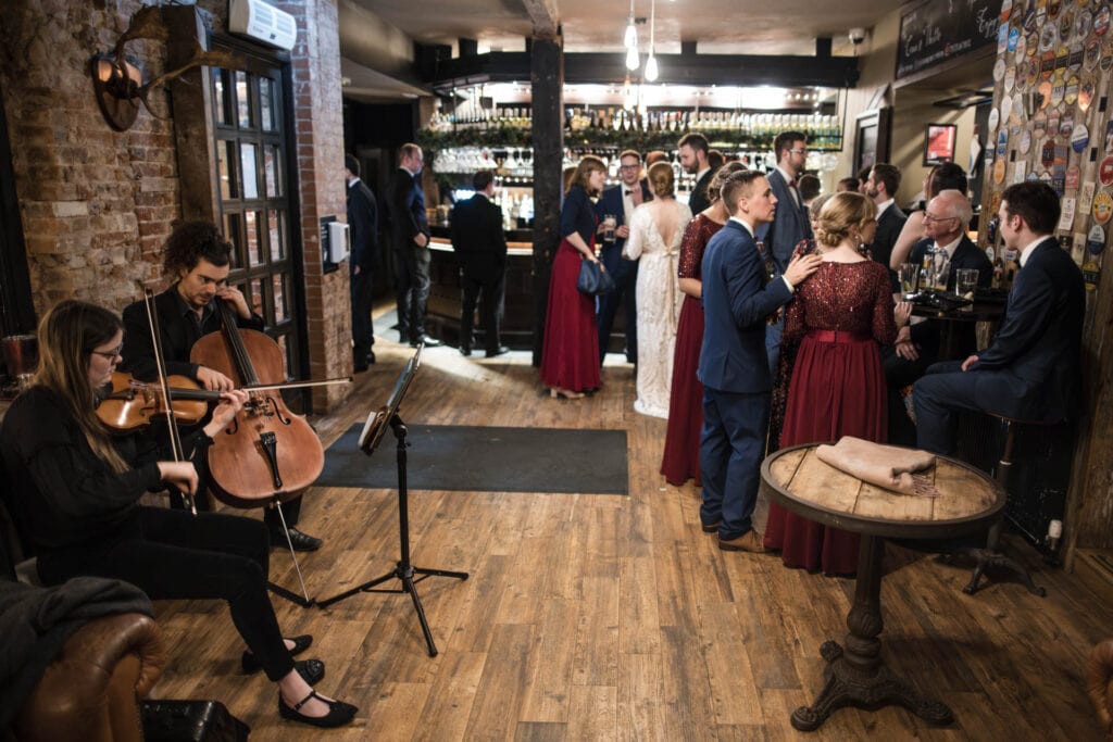Wedding live music at the Crown and Thistle.