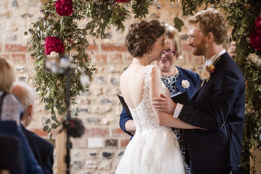 Bride and Groom getting married