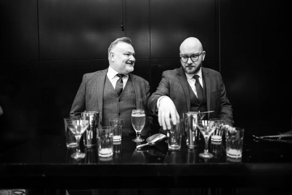 Guests making cocktails at the Malmaison Oxford