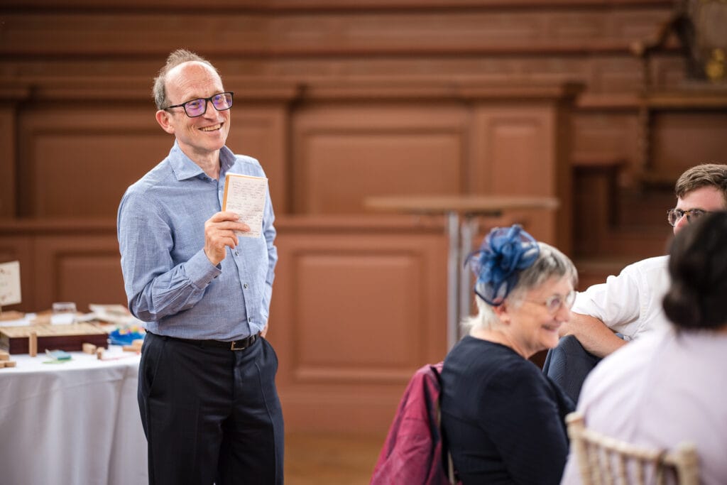 Wedding speech at the Sheldonian Theatre