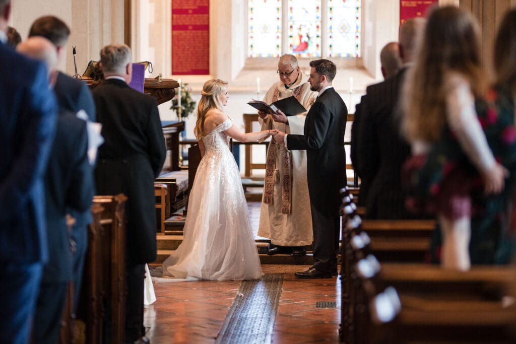 being married in the church in the grounds of Chenies Manor