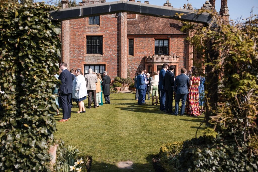 Guests in the Garden at Chenies Manor