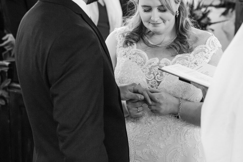 Wedding vowels at Souldern Church The Great Barn Ayhno