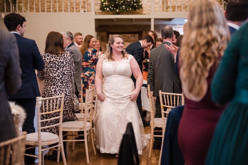 Wedding breakfast at The Great Barn Ayhno