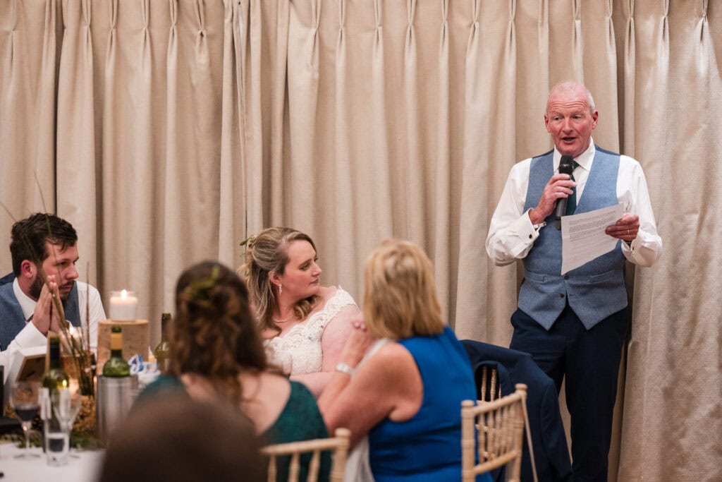Father of the bride speeches The Great Barn Ayhno