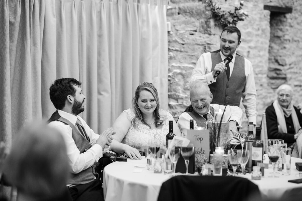 Best man speeches at The Great Barn Ayhno